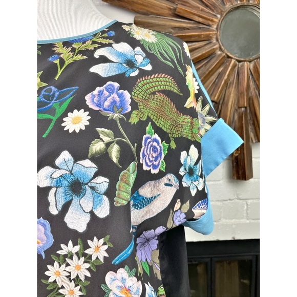 Emma Cook botanical print silk tunic dress - Picture 4 of 9